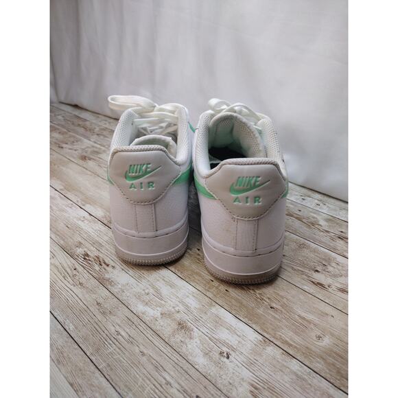 Nike Air Force 1 One WHITE GREEN GLOW 315115-164 Size 7.5 - Picture 7 of 12